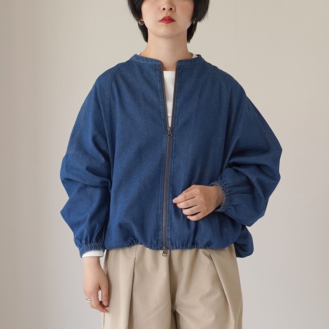 mao made（マオメイド） 別注 T/Cデニム ドルマンスリーブ ジャケット