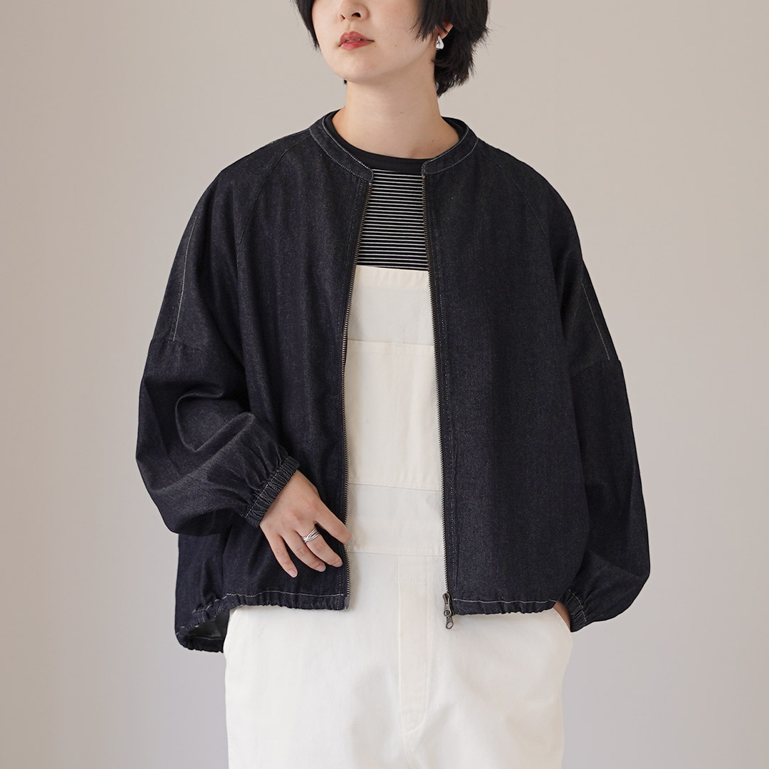 mao made（マオメイド） 別注 T/Cデニム ドルマンスリーブ ジャケット