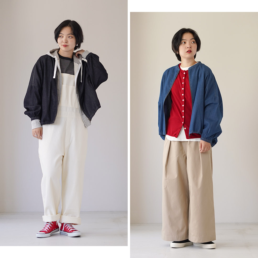 mao made（マオメイド） 別注 T/Cデニム ドルマンスリーブ ジャケット