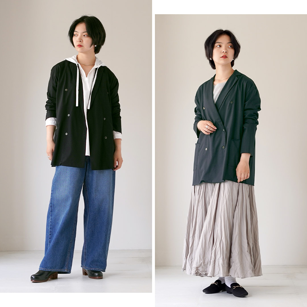 mizuiroind（ミズイロインド） カット ダブルブレステッド 