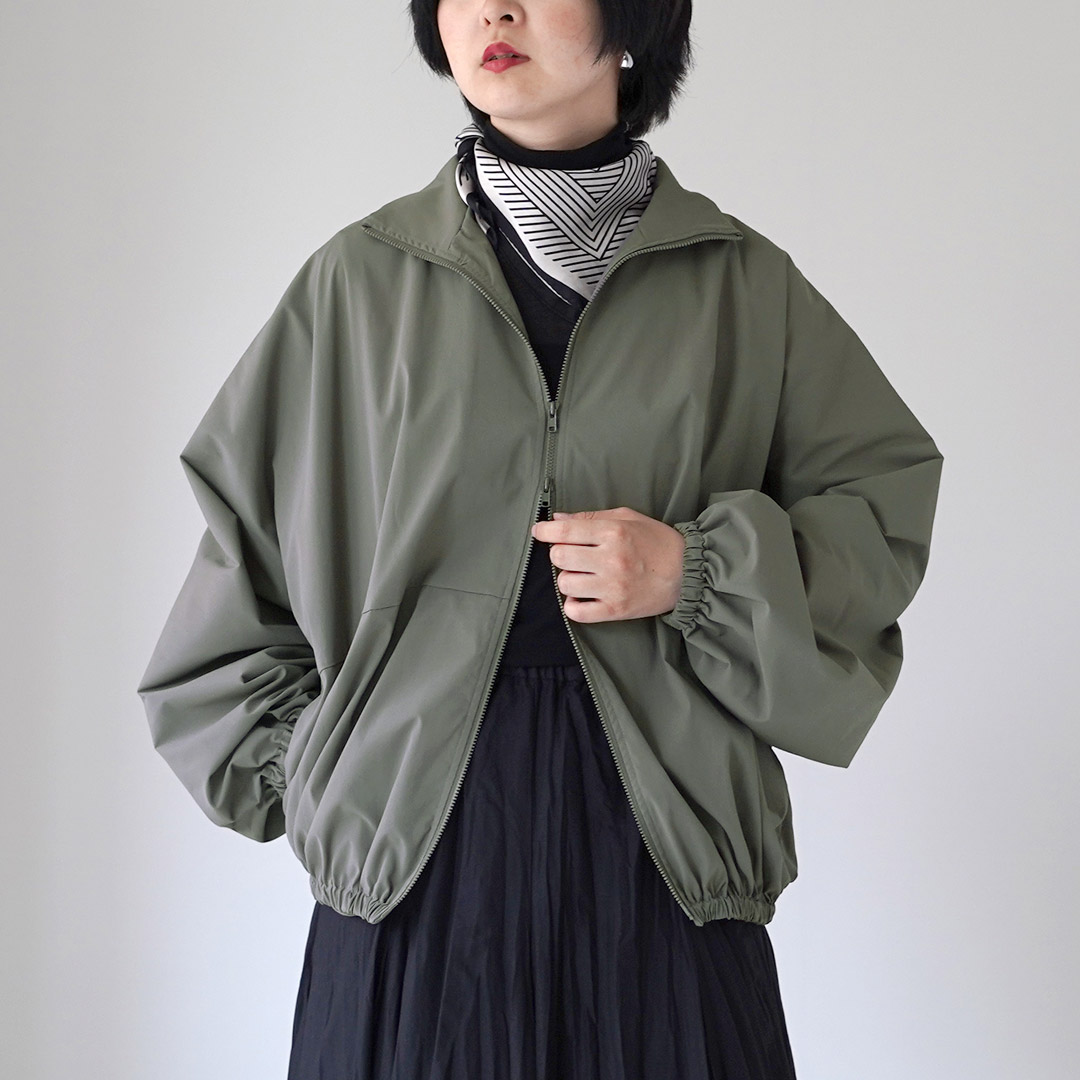mizuiroind（ミズイロインド） ハイネック ジップ ブルゾン 日本製