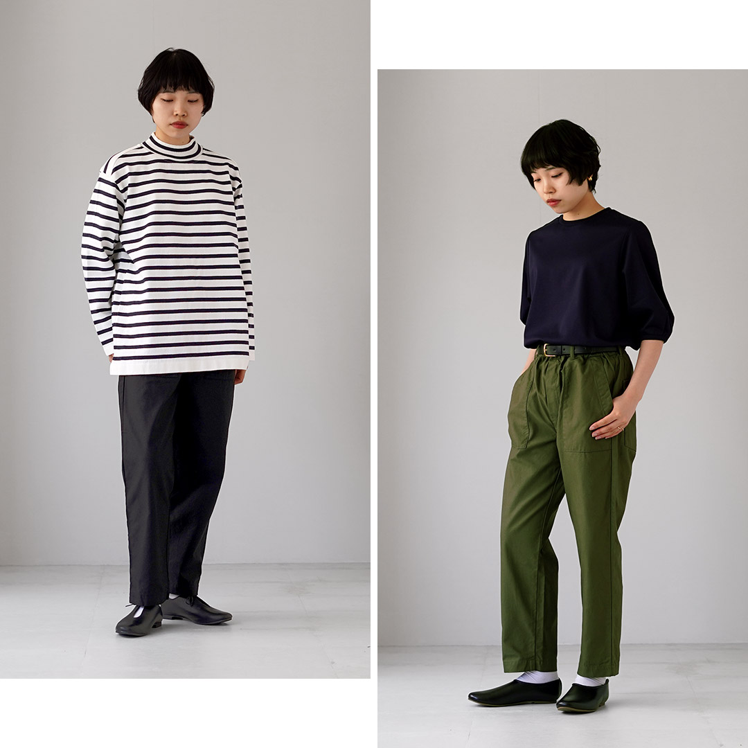 TRAVAIL MANUEL（トラバイユマニュアル） バックサテン ファティーグ