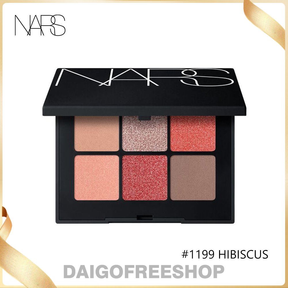 NARS ナーズ ヴォワヤジュールアイシャドーパレット #1199 HIBISCUS 0.6g×6 正規品 送料無料 Voyageur  Eyeshadow Palette Hibiscus