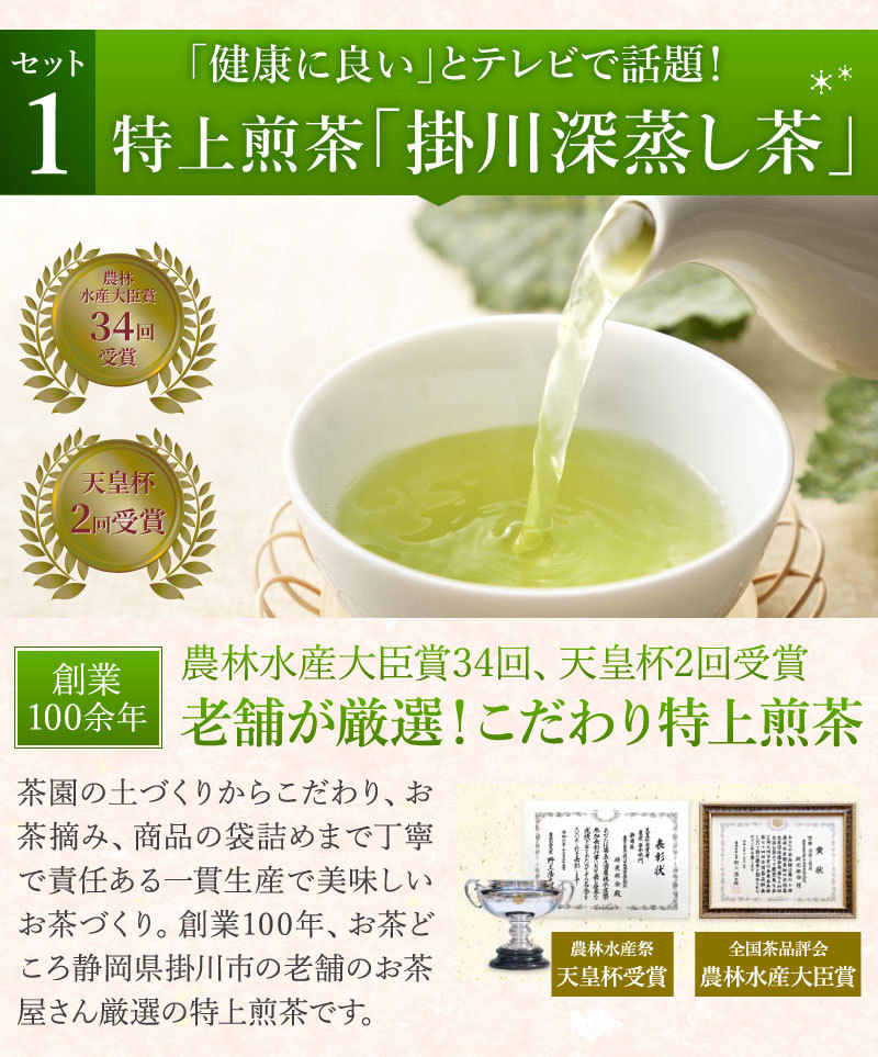 71%OFF!】 ふるさと納税 掛川市 天皇杯受賞生産者の深蒸し掛川茶 80g×4