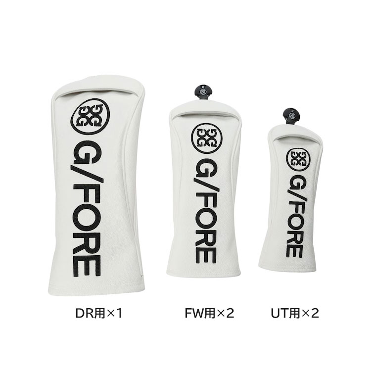 ジーフォア G/FORE ユニセックス TRJ THREE ヘッドカバー セット 073215835 SNOW DR FW UT ゴルフ FW UT
