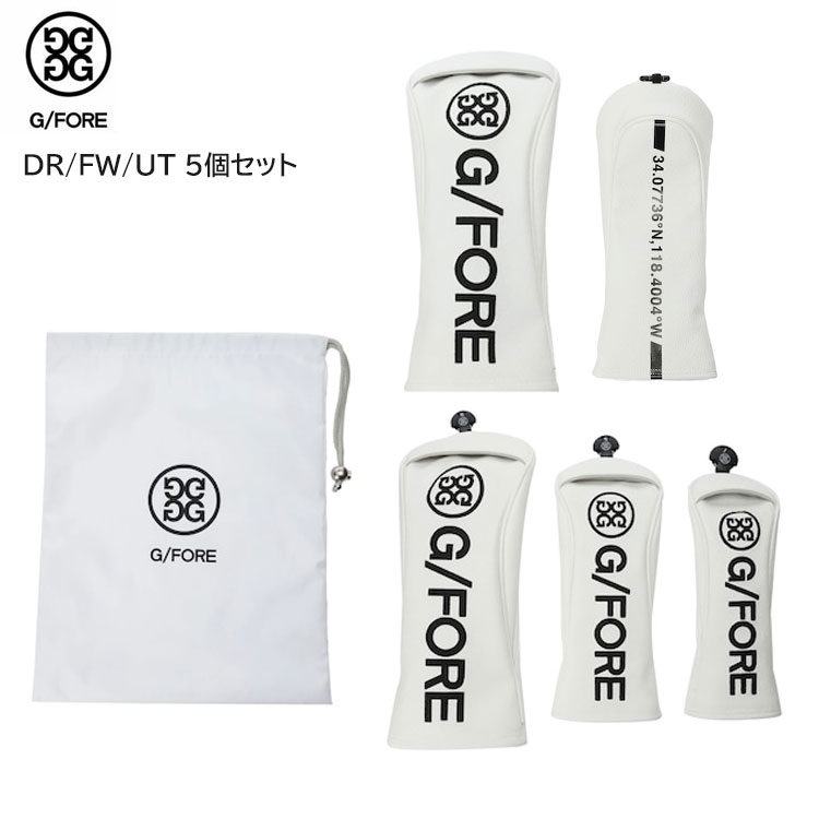 正規品 ジーフォア G/FORE ユニセックス TRJ THREE ヘッドカバー セット 073215835 SNOW DR FW UT ゴルフ 【2819698992】(18447円)