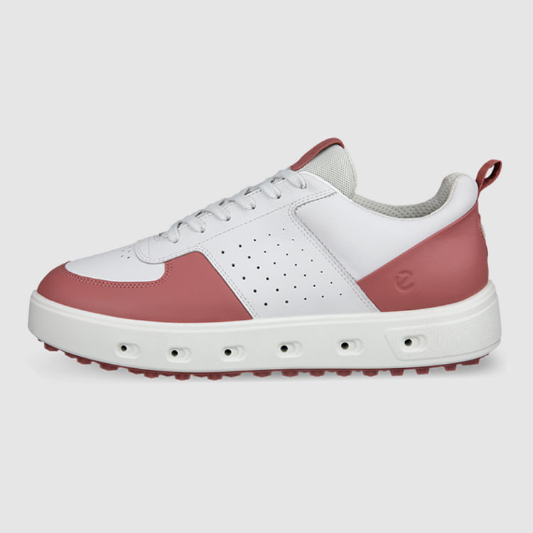 ECCO ゴルフシューズ ピンク ECCO Golf S Three ウィメンズ レザーGore-Texゴルフシューズ