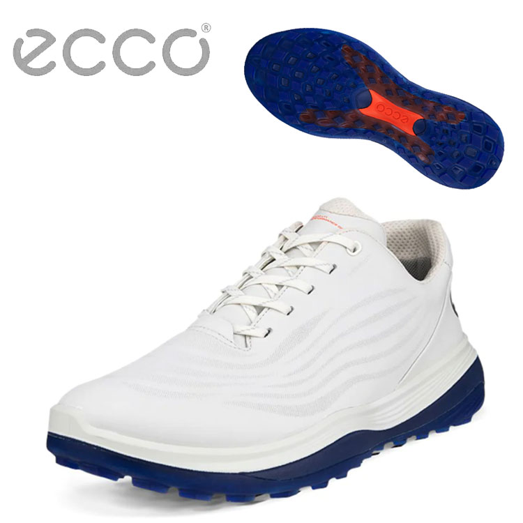 エコー スパイクレス ゴルフシューズ メンズ ゴルフ LT1 132264 11007 ホワイト/ブルー ECCO MEN'S GOLF LT1