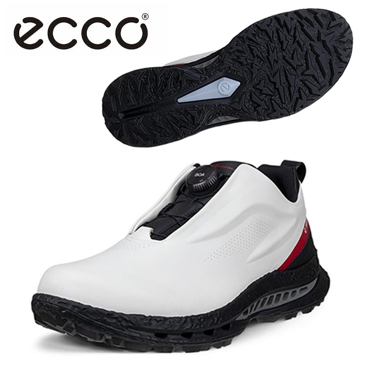 �G�R�[ �X�p�C�N���X �����Y �S���t�V���[�Y ���U�[ �S�A�e�b�N�X ECCO Mens BIOM C5 Gore-Tex 132634 55428 WHITE/CHILI RED