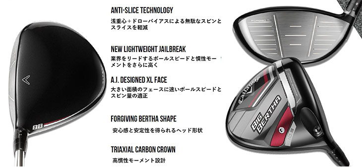 4.キャロウェイ　ビッグバーサ　レディース　アイアンセット　FLEX L 4.キャロウェイ ビッグバーサ レディース アイアンセット FLEX L