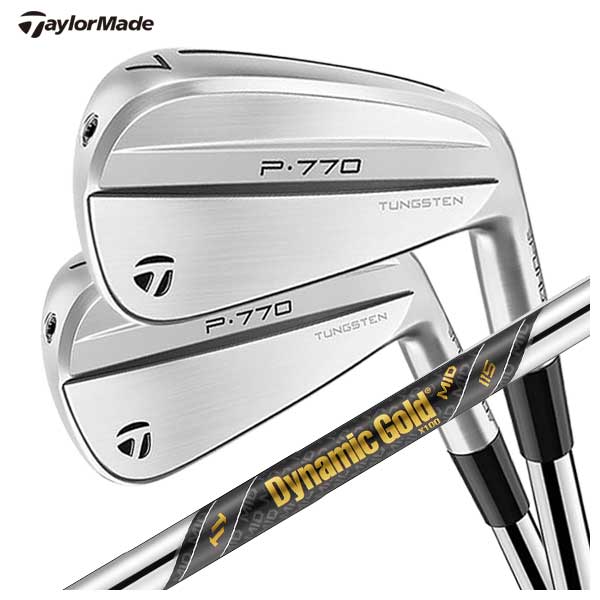 テーラーメイド P770 アイアン ダイナミックゴールド MID 115 シャフト 5本組み（#6〜Pw） TaylorMade P770 2024  日本正規品