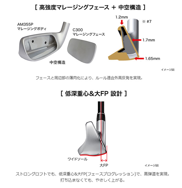 【さとぴー66】プロギアスーパーエッグ 7番アイアン 　25° M-37R Amazon.co.jp: プロギア Super egg アイアン 5本セット（#7-#9