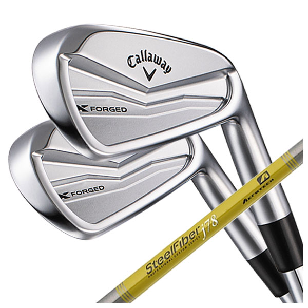 キャロウェイ X フォージド アイアン エアロテック スチールファイバーJシリーズシャフト 5I〜PW(6本セット) Callaway X FORGED｜daiichigolf