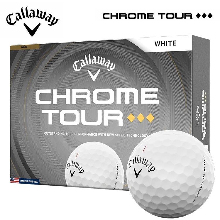 �L�����E�F�C Callaway �S���t�{�[�� 1�_�[�X(12������) 2026 �N�����c�A�[ �g���v���_�C�������h CHROME TOUR ������