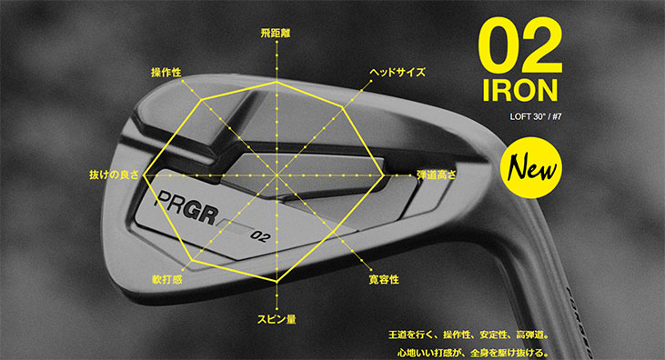 PRGR（プロギア） 02 アイアン #6〜Pw(5本セット) N.S.PRO モーダス3