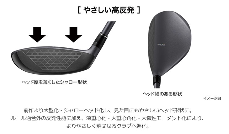 プロギア スーパーエッグ ユーティリティ SUPER egg 専用シャフト 高反発モデル PRGR SUPER egg 2026_8