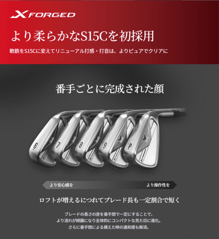 Callaway（キャロウェイ） 【単品】 X フォージド アイアン #3 #4 #5