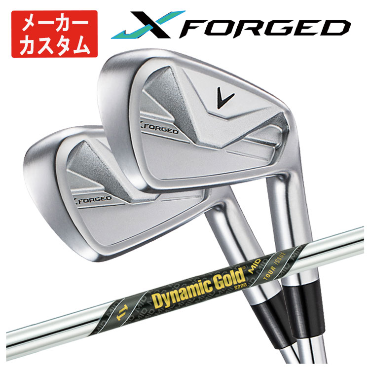 【メーカーカスタム】 キャロウェイ X フォージド アイアン 6I〜PW(5本セット) ダイナミックゴールド MID ツアーイシュー Callaway X FORGED 2026