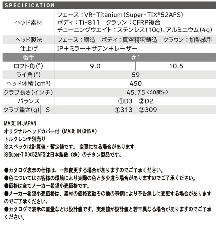 SRIXON 【ヘッド単体販売・高反発加工セット】 スリクソン ZXi RKT TR