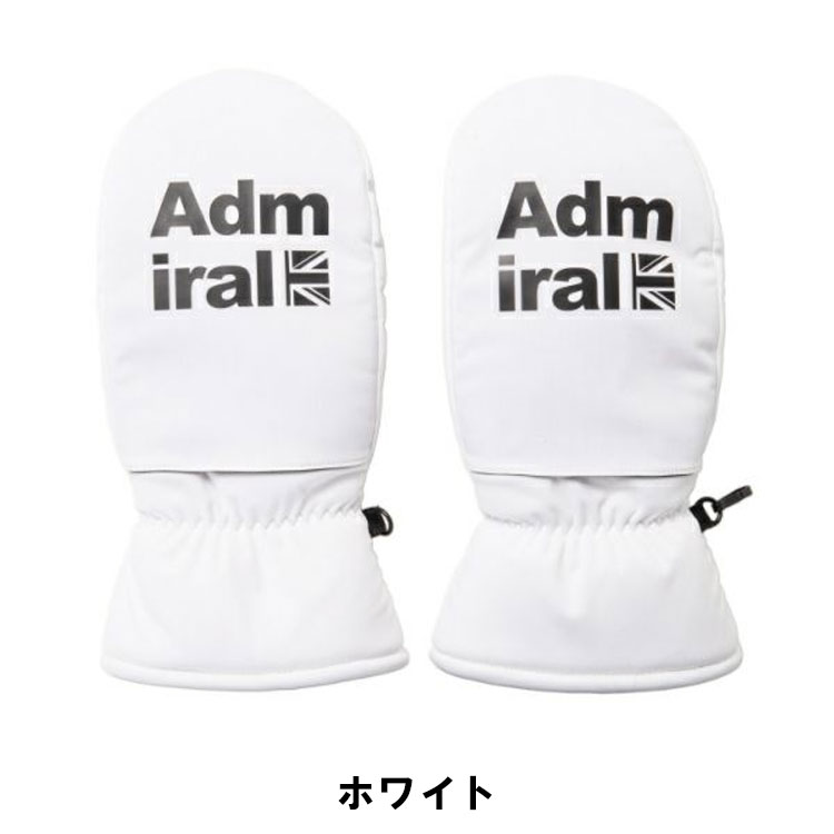 Admiral Golf 防寒ミトン グローブ ホワイト Admiral（アドミラル） 【大特価！】アドミラル ゴルフ ミトン 防寒