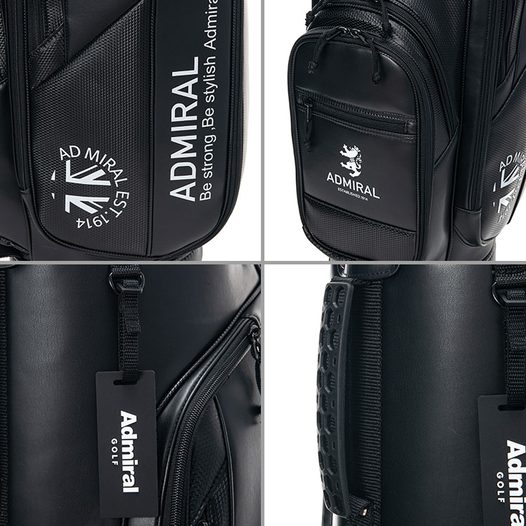 アドミラルゴルフ ソフトフェイクレザー カート キャディバッグ 9型