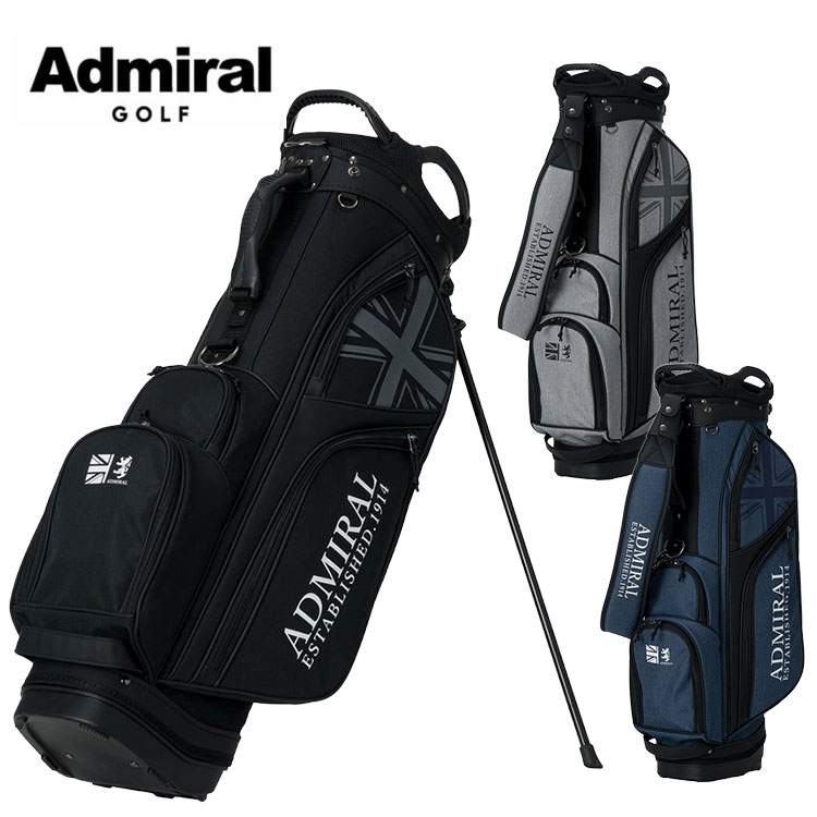 アドミラルゴルフ キャディバッグ 【9.0型】ブラック　admg6bc6 Admiral（アドミラル） (ポイント10％) ゴルフ スタンドキャディバッグ