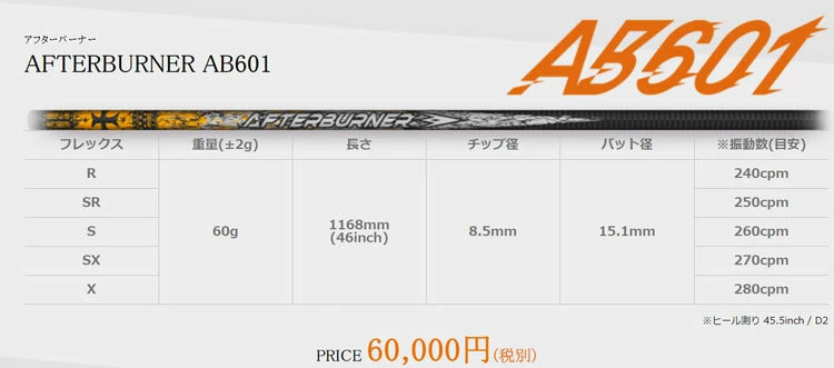 による (特注カスタムクラブ) AFTERBURNER AB301・401・501・601 ...