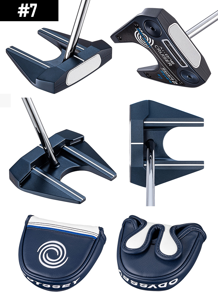 【中尺パター】オデッセイ Ai-One SQUARE 2 SQUARE CRUISER パター Putter スクエア トゥ スクエア クルーザー 中尺 38インチ #7/DOUBLE WIDE/JAILBIRD | ODYSSEY（キャロウェイゴルフ） | 01
