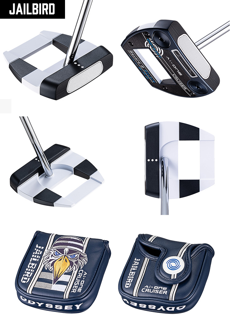 【中尺パター】オデッセイ Ai-One SQUARE 2 SQUARE CRUISER パター Putter スクエア トゥ スクエア クルーザー 中尺 38インチ #7/DOUBLE WIDE/JAILBIRD | ODYSSEY（キャロウェイゴルフ） | 03