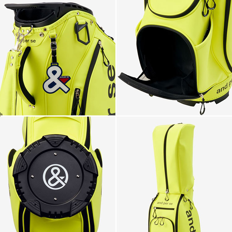 and per se キャディバッグ（色：ホワイト系）｜ゴルフ用バッグ