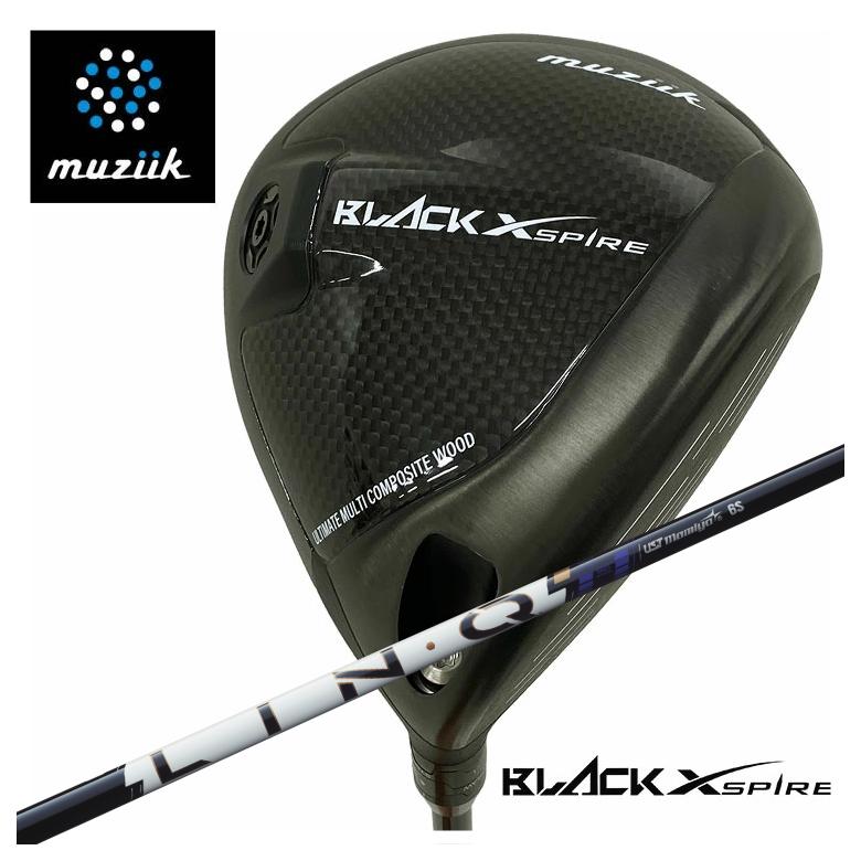 【特注】muziik ムジーク BLACK XSPIRE ブラックエクスパイヤー ドライバー USTマミヤ LIN-Q PowerCore リンク パワーコア 【BLUE】シャフト