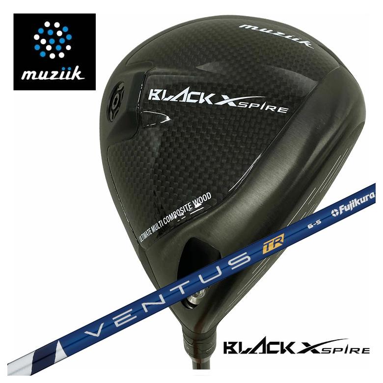 muziik ムジーク BLACK XSPIRE ブラックエクスパイヤー ドライバー 藤倉(Fujikura フジクラ) ヴェンタス VENTUS TR BLUE シャフト