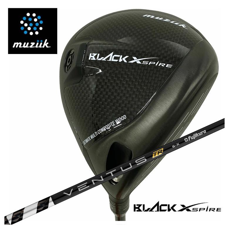 muziik ムジーク BLACK XSPIRE ブラックエクスパイヤー ドライバー 藤倉(Fujikura フジクラ) ヴェンタス VENTUS TR BLACK シャフト