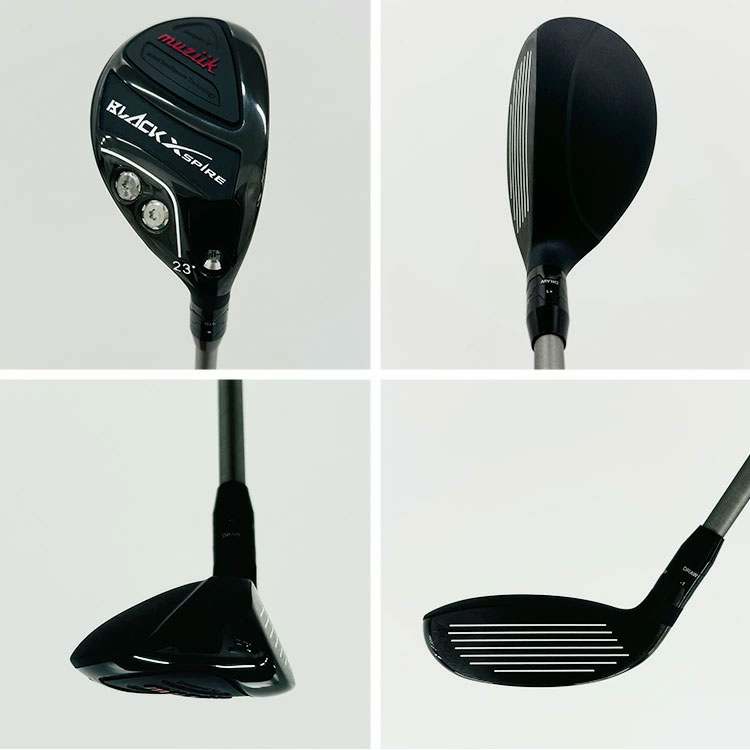 【特注カスタムクラブ】muziik ムジーク BLACK XSPIRE ブラックエクスパイヤー ユーティリティ USTマミヤ ATTAS MB HY シャフト | muziik | 01