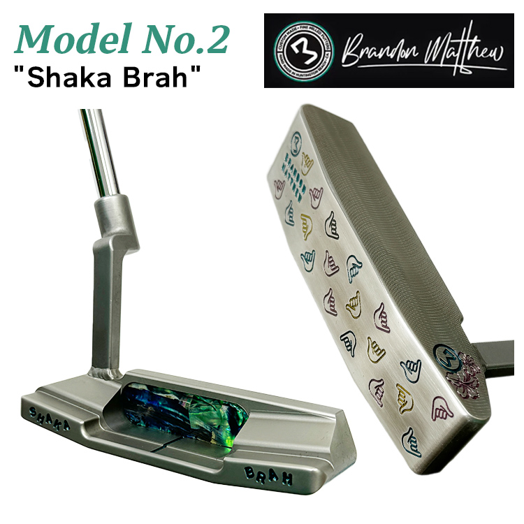 ブランドンマシュー パター ピン型 ブレードタイプ モデル NO.2 - "Shaka Brah" BrandonMatthew｜daiichigolf