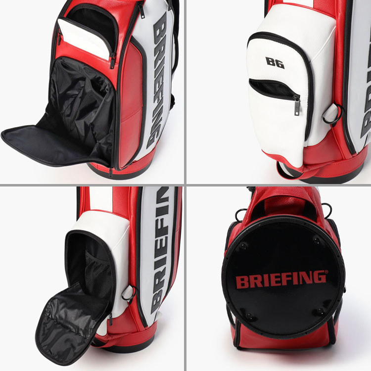 BRIEFING（ブリーフィング） ゴルフ カート キャディバッグ レザー 9.5