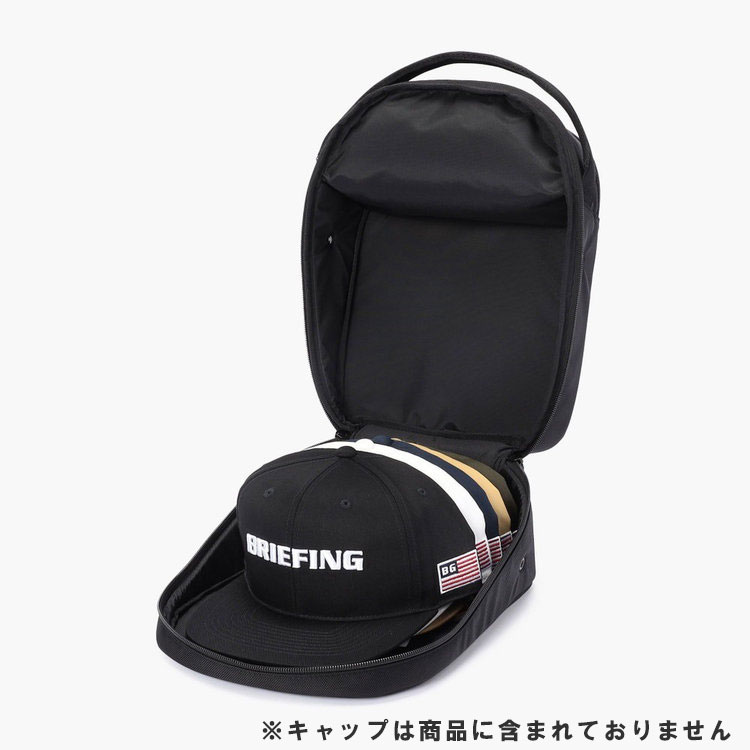 ブリーフィング ゴルフ キャップケースバッグ BRIEFING GOLF CAP CASE BAG 帽子用バッグ 収納ケース BRG253G34の画像