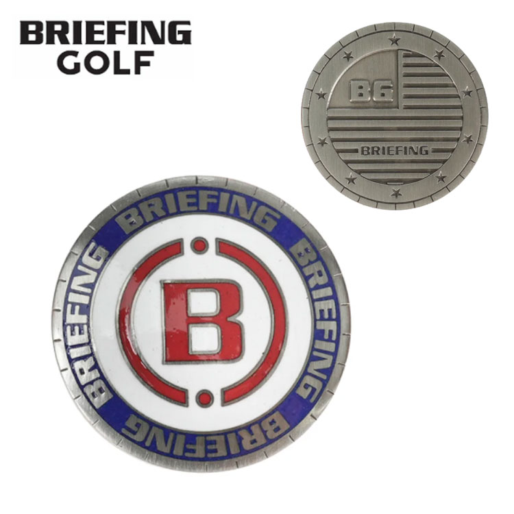 �u���[�t�B���O �S���t �}�[�J�[ ENAMEL CIRCLE B MEDAL MARKER �V���o�[ BRIEFING GOLF BRG261G30 �l�R�|�X�Ή�