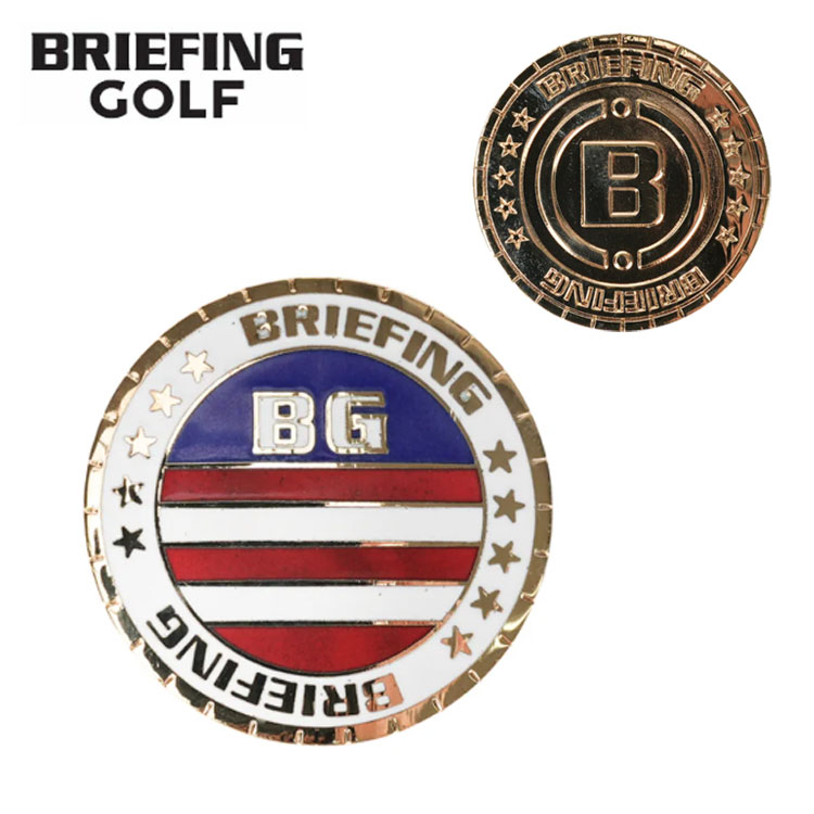�u���[�t�B���O �S���t �}�[�J�[ ENAMEL BG FLAG MEDAL MARKER �S�[���h BRIEFING GOLF BRG261G31 �l�R�|�X�Ή�