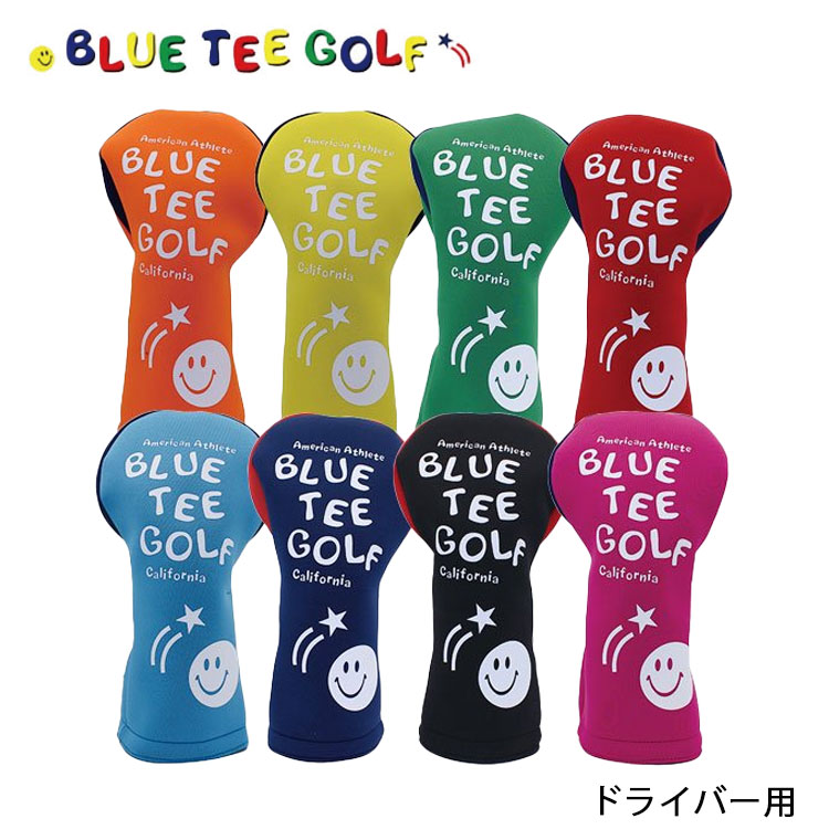 ブルーティーゴルフ ストレッチスマイル ヘッドカバー ドライバー用 460cc対応 BLUE TEE GOLF HC-034