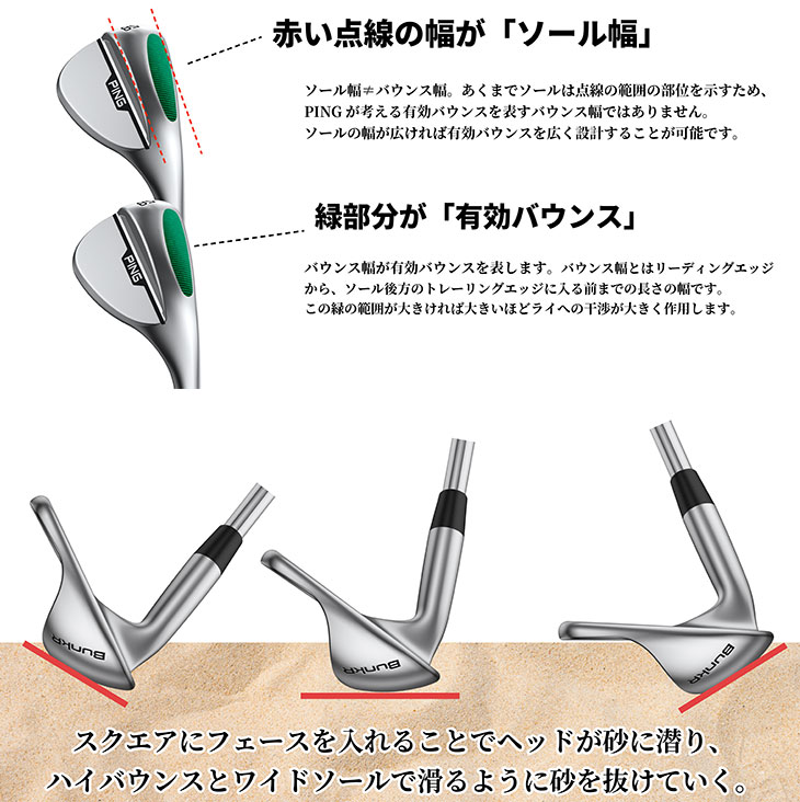 ピン バンカー ウェッジ Z-Z115スチールシャフト PING BunkR | PING | 10
