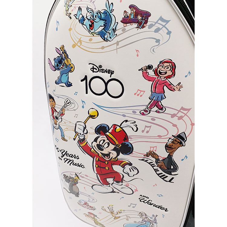【数量限定】 Disney ディズニー 100周年 キャディバッグ 8.5型 D100 73220-400-000 ホワイト ゴルフ｜daiichigolf｜09