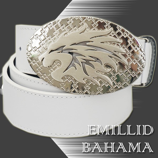 EMILLID BAHAMA - 新品エミリッドバハマEMILLID BAHAMAゴルフリバーシブルベルト白/黒 EMILLID BAHAMA - 新品エミリッドバハマEMILLID BAHAMAゴルフ