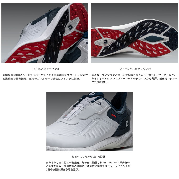 ふんでしもうた フットジョイ（FOOT JOY）（メンズ）ゴルフシューズ 26 PRO/SL BOA