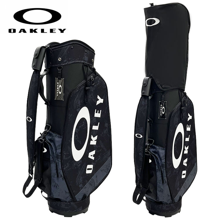 【大特価！】オークリー OAKLEY GOLF BAG 17.0 BLACK GEO PRINT キャディバッグ 9.5型 47インチ対応 FOS901377 01G ゴルフ