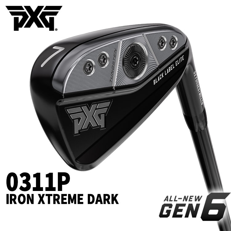 特注・ヘッド在庫有り】 PXG GEN6 0311P アイアン Xtreme Dark 