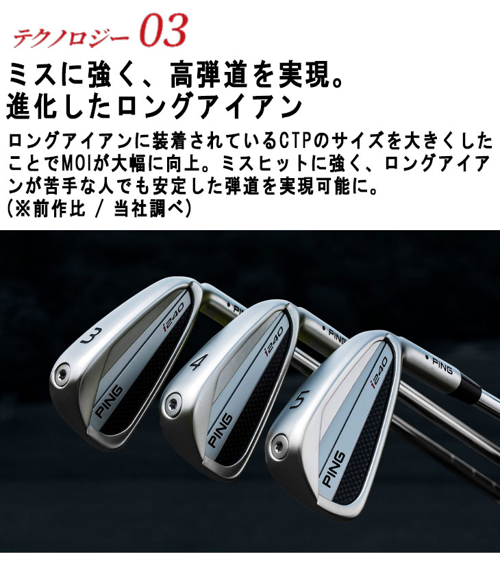 PING（ピン） 【第一ゴルフカスタム】 PING i240 アイアン エアロ