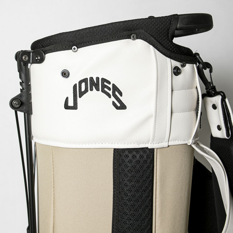JONES キャディバッグ ホワイト/ベージュ JONES Sports ジョーンズ トゥルーパー 2.0 スタンドバッグ