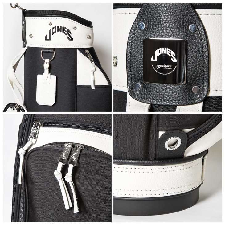 美品JONESのRIDER キャディバッグ(黒) JONES Sports 正規品 ジョーンズ キャディバッグ ゴルフ GOLF