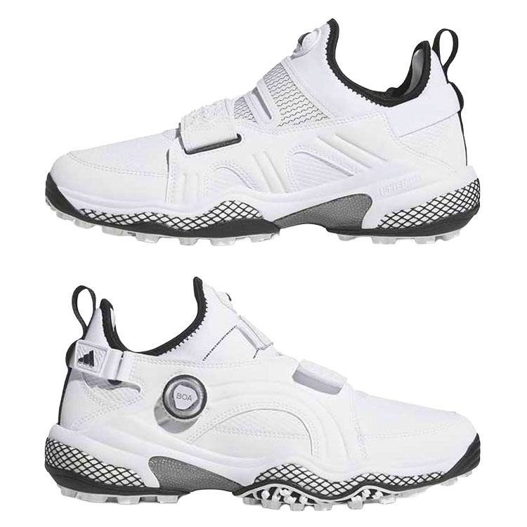 26.5 adidas ゴルフシューズ BOAシステム ホワイト　超美品 adidas アディダス コードカオス 25 ミッドカット Boa クラウド
